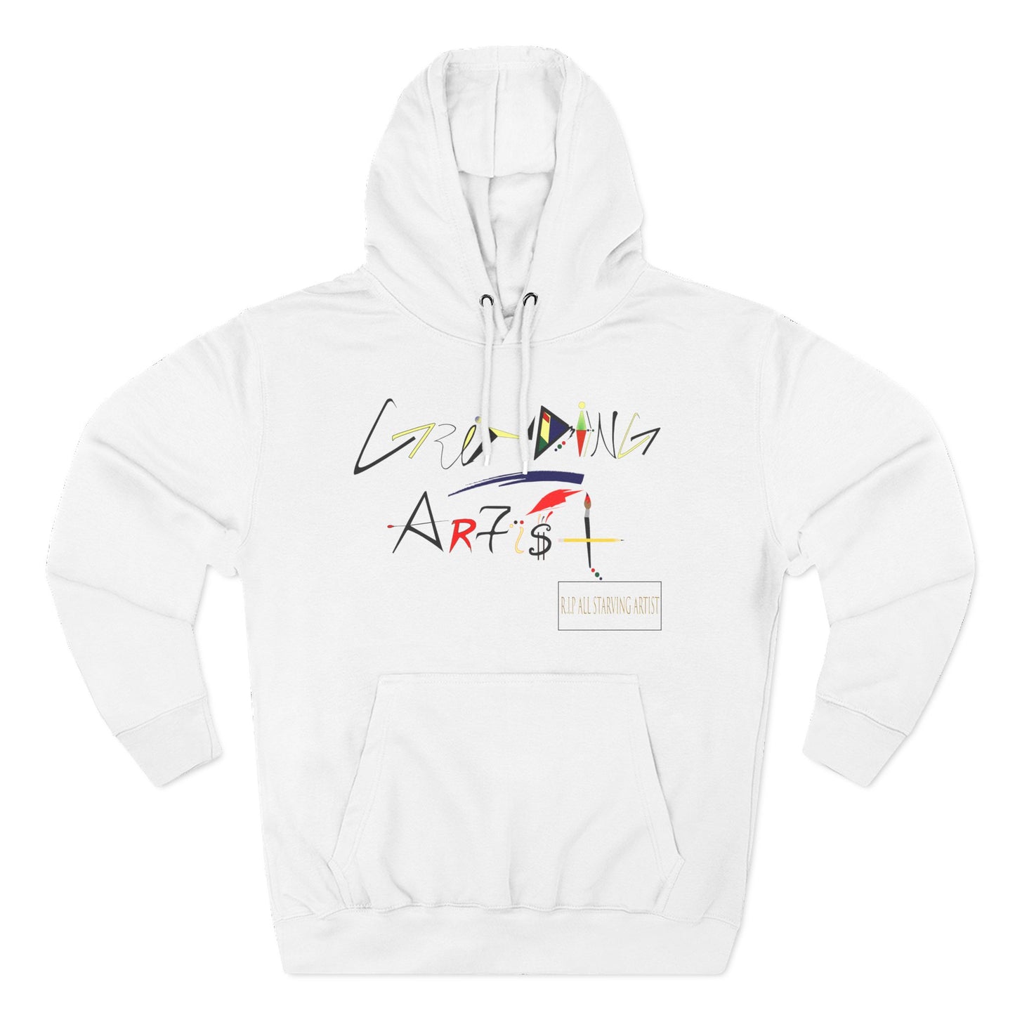 Trendy Fleece Hoodie for Creative Minds, Artist Apparel, Comfortable Streetwear, Gift for Art Lovers, Unique Graphic Sweatshirt