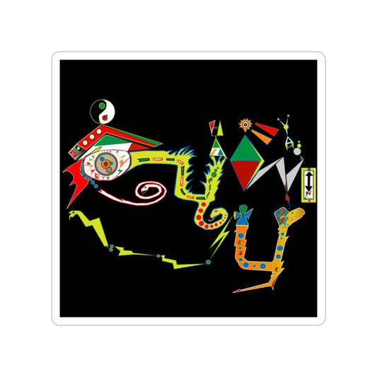 Transparent Outdoor Stickers, Die-Cut, 1pc